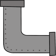 grey elbow pipe